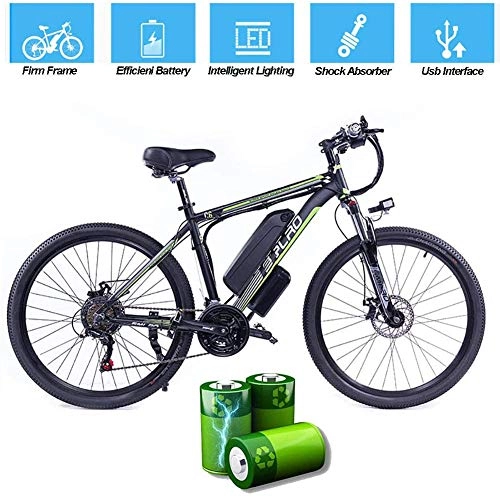 Vélos électriques : MJLXY Vélo de Montagne Électrique, 48V / 10Ah Lithium-ION Batterie Amovible Alliage D'aluminium Pédale pour L'extérieur Cyclisme Voyage Faire des Exercices, A