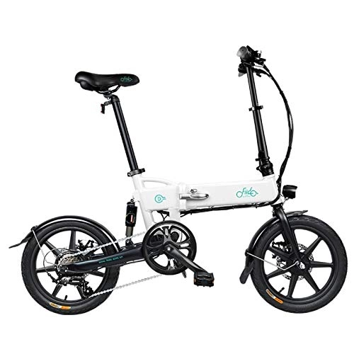 Vélos électriques : MMCC Vélo à Assistance Électrique 16", Batterie Lithium-ION Amovible 36V 7.8Ah, Vitesses Vélo à Assistance Électrique pour Adultes (Color : White)