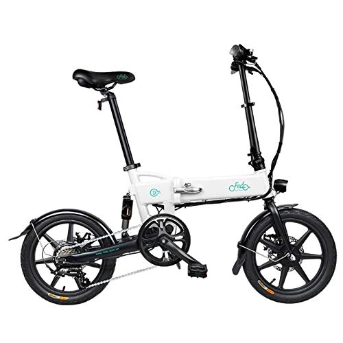 Vélos électriques : MMCC Vélo électrique 48V-7.8Ah Li-Batterie Cadre en Alliage d'aluminium et écran LCD étanche avec siège arrière (Color : White)