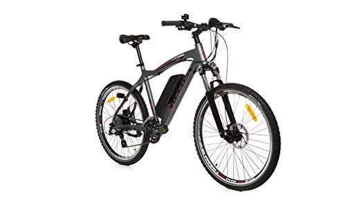 Vélos électriques : Moma Bikes Vélo VTT Electrique VAE , E-MTB 26", Aluminium, SHIMANO 24V, Freins a Disque, Suspension Avant, Bat.  Ion Lithium 36V 16Ah