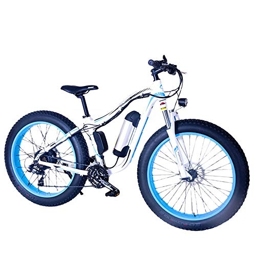 Vélos électriques : Motoneige Vélo électrique Pliant Électrique Large Pneu VTT Alliage Cadre Solide Frein À Disque