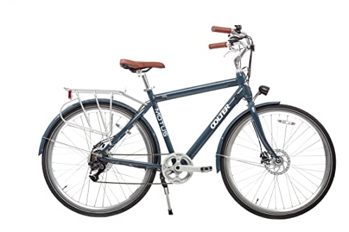 Vélos électriques : Motus EKE | Bleu eBike Velo Electrique Mâle 28 Pouces | Vitesse jusqu'à 25km / h | Portée 70km | Lithium-ION Batterie 36V 7Ah | Hinterradmotor 250W | 7 Vitesses | Taille L | e-Bike pour Adulte