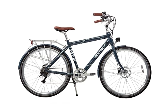 Vélos électriques : Motus EKE | Bleu+ eBike Velo Electrique Mâle 28 Pouces | Vitesse jusqu'à 25km / h | Portée 70km | Lithium-ION Batterie 36V 7Ah | Hinterradmotor 250W | 7 Vitesses | Taille L | e-Bike pour Adulte