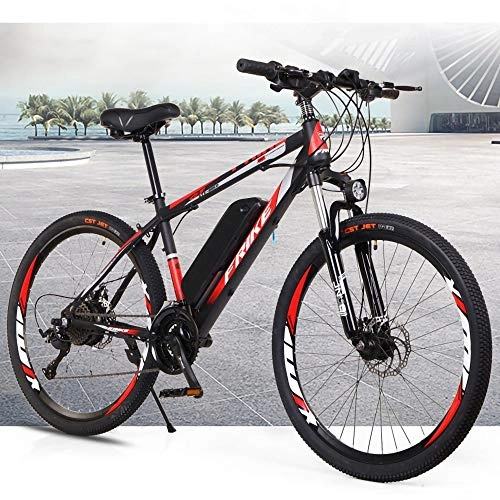 Vélos électriques : MRMRMNR 36V 250 W E-Bikes Vélos Tout Terrain 27 Vitesses Vélos électriques pour Adultes, Roulement De 175 Kg, Écran LCD Intelligent, avec Fonction De Chargement De Téléphone Portable