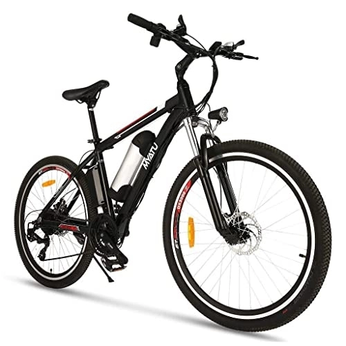 Vélos électriques : MYATU Vélo de montagne électrique 26" pour homme et femme Shimano 21 vitesse 250 W