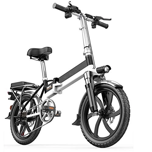 Vélos électriques : Oceanindw Vélo électrique Pliant, Vélos de Route Faciles à Ranger Système de Transmission Shimano 7 Vitesses Portable 48v 280w Li-Batterie Cadre Léger en Alliage D'aluminium Vélo de Montagne de Ville