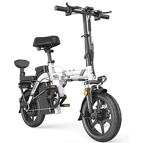 Vélos électriques : Oceanindw Vélos électriques, 350w Moteur 18 '' Vélo électrique Pliant écologique avec Batterie Lithium-ION Amovible Grande Capacité 48 V 3 Modes De Conduite Vitesse Maximale 25 Km / H Vélo Léger