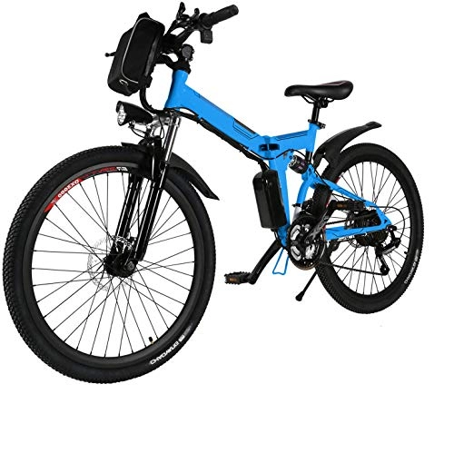 Vélos électriques : Oppikle Vélo électrique Vélo de Montagne électrique pour Adulte, Vélo électrique Pliant de 26 Zoll - 36V 250W Batterie au Lithium de Grande Capacité -Vélo de avec moyeu 21 Vitesses
