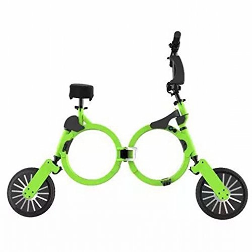 Vélos électriques : PH pliable de voiture ultra lger Mini-portable deux coups d'adulte Lithium Scooter lectrique Vlo Scooter, Green