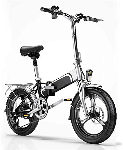 Vélos électriques : PIAOLING Léger Vélo électrique, Pliant Souple Queue Adulte vélo, 36V400W / 10Ah Batterie au Lithium, Téléphone Mobile USB Charging / Avant et arrière à LED Lumières, Ville de vélos Dédouanement