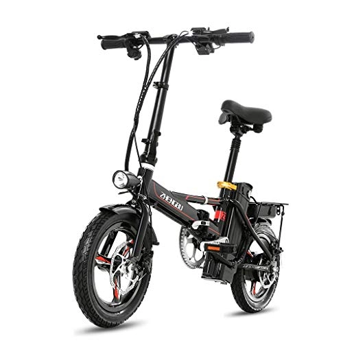 Vélos électriques : Pocket bikes sportives Voiture lectrique Ultra Lgre De Batterie Au Lithium D'alliage D'aluminium De Voiture Lgre De Batterie De Bicyclette, Vie lectrique 40-50km