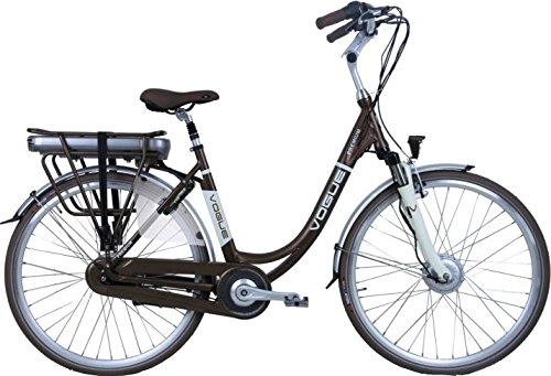 Vélos électriques : Premium 28 pouces 53 cm Femme 7SP Rollerbrakes Marron
