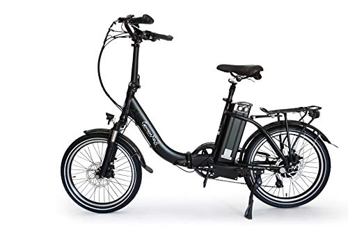 Vélos électriques : Premium xgerman Touring électriques vélo pliant 20pouces eturbo 9vitesses Shimano LCD, 250W HR Entraînement / 15, 6ah, portée jusqu'à 138KM après STVZO, Comfort de guidon