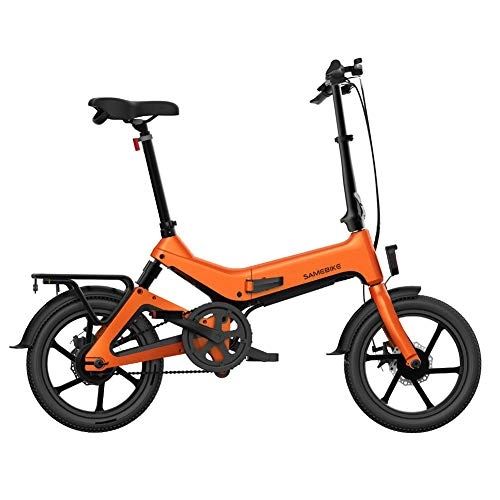 Vélos électriques : presentimer Vlo lectrique Pliable de 16 po - Vlo lectrique Batterie au Lithium intgre de 36 V 7, 5 Ah