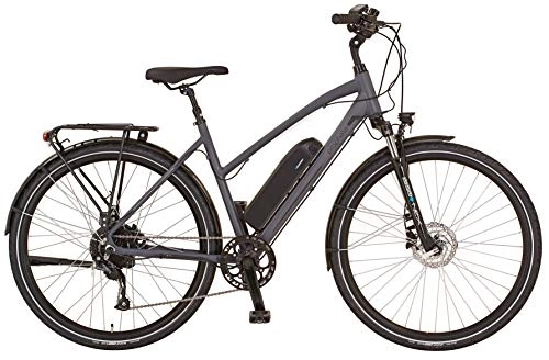 Vélos électriques : Prophete Entdecker 20.EST.10 Vélo électrique de Trekking 28" pour Femme Gris RH 50