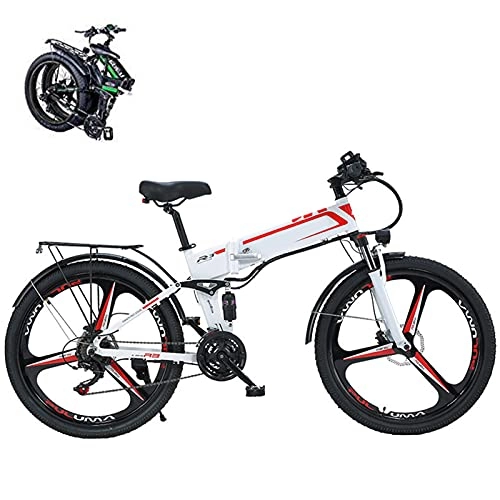 Vélos électriques : QININQ 26" 500W Vélo Électrique en Montagne, Pliable VTT Électrique, 48V / 10.4Ah Batterie Lithium-ION, Ebike pour Adulte Femme / Homme