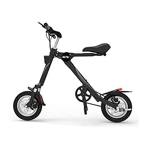 Vélos électriques : QX Scooters Scooter Mini Vélos Électriques Pour Adultes Mode Léger 250W 36V Véhicule de Scooter Électronique Portable Pliable Avec Pneus de 12 '' Cadre En Aluminium Batterie Au Lithium Rechargeable A