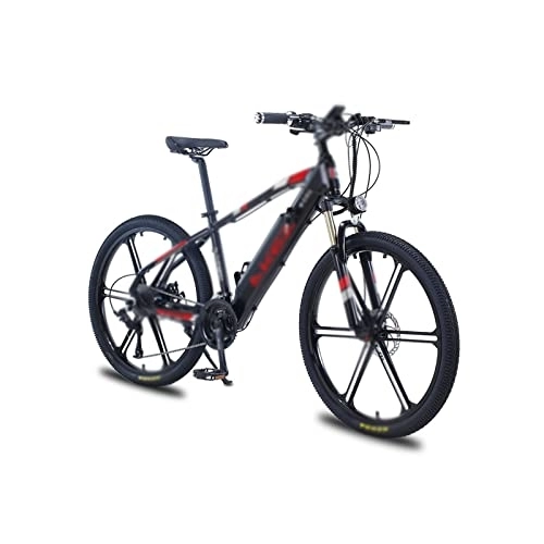 Vélos électriques : QYTEC ddzxc Vélo électrique pour adultes Vélo électrique Moteur à batterie au lithium Vélo de montagne électrique Cadre en alliage d'aluminium Lumière (couleur : noir)