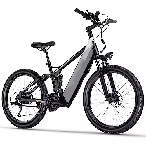 Vélos électriques : RASHIV Vélo de Montagne électrique, Batterie Amovible de Grande capacité 26AH, réglage à 5 Vitesses, Charge de 150 kg, Instrument Intelligent à Grand écran, pour Adultes