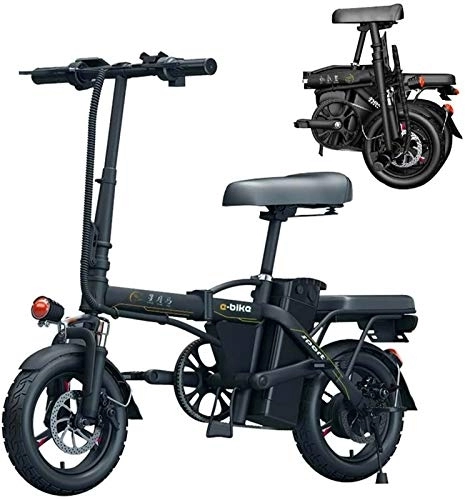 Vélos électriques : RDJM VTT Electrique, Pliant vélo électrique for Adultes, 14" Vélo électrique / Commute Ebike avec 250W Moteur, étanche Amovible et Anti-poussière 48V-36Ah 6Ah Batterie au Lithium.