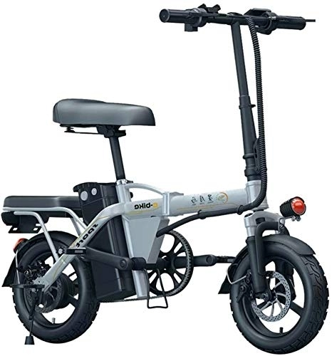 Vélos électriques : RDJM VTT Electrique, Vélo électrique for Adultes Pliant E vélo 150 km E-vélo Kilométrage 6Ah-48AH Lithium-ION Batter 3 Modes Équitation 250W Vitesse Maximum 25 km / h (Color : White, Size : 36AH)
