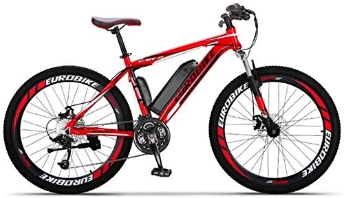Vélos électriques : RDJM Vélo électrique, Vélo de Montagne électrique Adulte, Batterie au Lithium 36V, Alliage d'aluminium aérospatial 27 vélos de vélo électrique 26 Pouces Roues (Color : A, Size : 60KM)