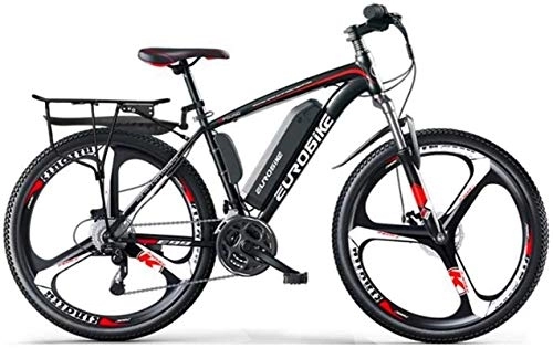 Vélos électriques : RDJM Vélo électrique, Vélo de Montagne électrique de 26 Pouces Adulte, Batterie de Lithium 36V, 27 Vitesses en Acier à Haute teneur en Carbone Offroad vélo électrique (Color : B, Size : 40KM)