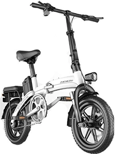 Vélos électriques : RDJM Vélo électrique, Vélos électriques Rapides for Adultes 714" Vélo électrique / Commute Ebike avec Conversion de fréquence à Grande Vitesse du Moteur, 48V 8Ah Batterie (Blanc)