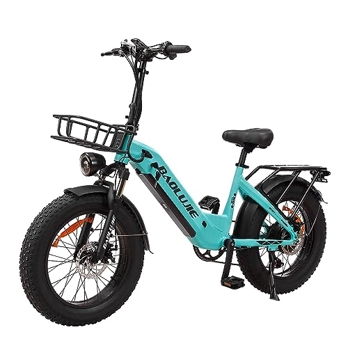 Vélos électriques : Ronson Vélo électrique pour adulte 48 V 12 Ah Batterie amovible Vélo électrique 7 vitesses 50, 8 x 10, 2 cm pour adulte Vélo électrique électrique pour adulte Certifié UL