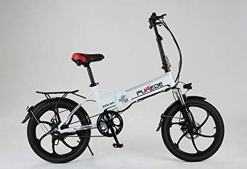 Vélos électriques : RPHP Vélo électrique 20 Pouces en Alliage d'aluminium Pliant vélo électrique 350W 48V12.5A Batterie vélo de Montagne électrique-002