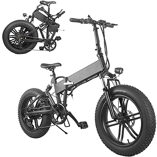 Vélos électriques : RSTJ-Sjef 20 Pouces E-Bikes pour Adultes, Montagne Vélo Pliant avec 36V 10Ah Amovible Lithium, 7 Vitesse Vélo Électrique avec Écran LCD Dispiay
