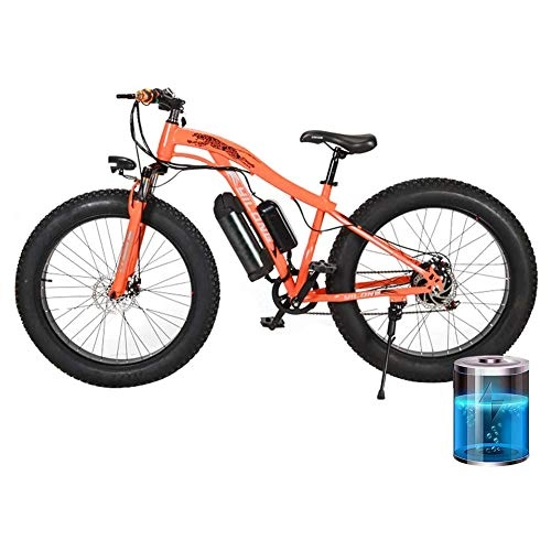 Vélos électriques : RXRENXIA 26" VTT Électrique Pliable Adulte Double Frein À Disque Et Suspension Mountainbike Vélo Siège Pleine Réglable en Alliage D'aluminium Cadre Compteur Intelligent LCD 27 Speed