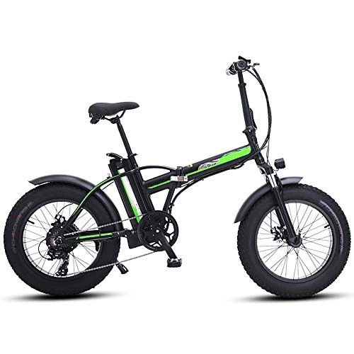 Vélos électriques : RYH Vélo électrique de Montagne, vélo électrique 26 Pouces E-Bike Ebike Hommes Femmes 4, 0 Pouces Gros Pneu 500W 48V Batterie 7 Vitesses Double Frein à Disque