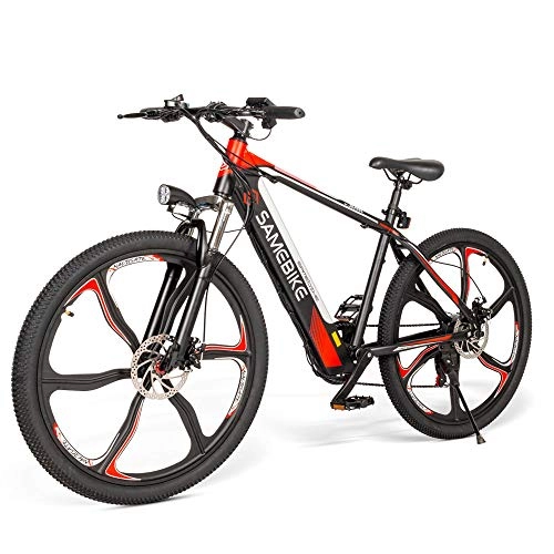 Vélos électriques : SAMEBIKE SH26 Vélos électriques avec Batterie 350W 36V 8Ah Vélos de Montagne électriques 26 Pouces pour vélos électriques Adultes (Noir)