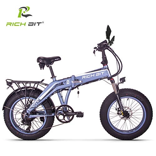 Vélos électriques : SBX RT016 Pliante Vélo électrique 20 Pouces Fibre De Carbone à Haute Résistance Batterie Lithium-ION 500W 48V 9.7Ah Suspension Complète Premium