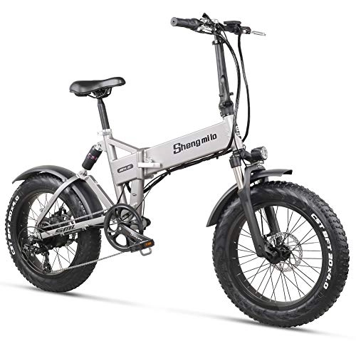 Vélos électriques : Shengmilo MX21 vélo électrique Pliant 48V vélo de Neige vélo de Plage Hommes et Femmes vélo électrique de Ville Adulte 500W, 20 Pouces, Batterie au Lithium de Grande capacité 12.8A