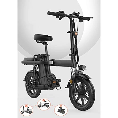 Vélos électriques : SHENXX Vélo Electrique 14" E-Bike - VTT Pliant 48V 350W Batterie au Lithium de Grande Capacité - Ville léger Vélo, 20Abatterylife80km