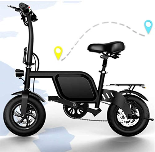 Vélos électriques : SHIJING Mini vélo électrique Batterie Lithium 3CCC Pliable Voyage Aide Moto Large Pneu Hybride
