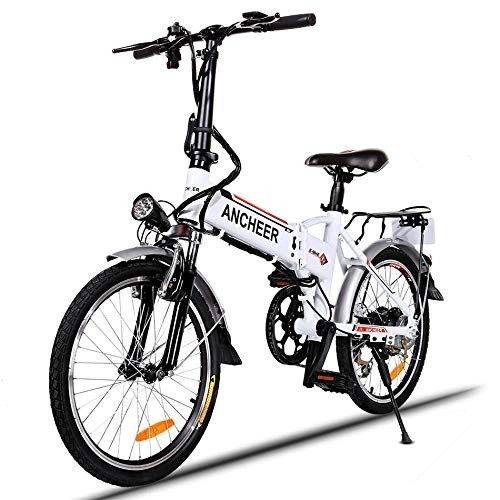 Vélos électriques : SHIJING Qualité 20 Pouces 7 Vitesse ebike Pliant en Alliage d'aluminium vélo Lithium vélo électrique Vélo Ville Vélo électrique Vélo