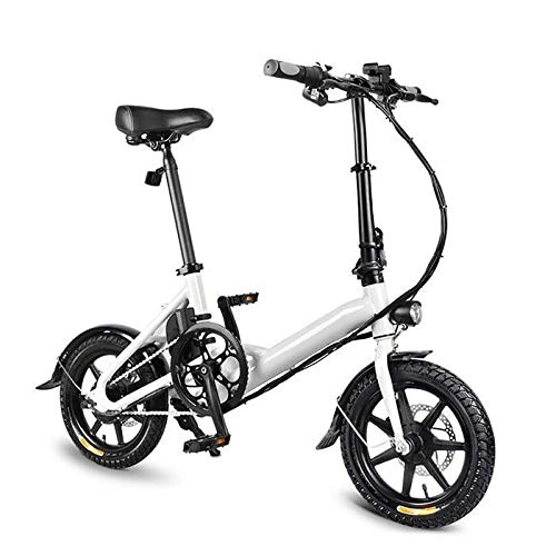 Vélos électriques : SHIJING Électrique Pliant vélo léger en Alliage d'aluminium vélo Pliant avec des pneus 250W Hub Moteur vélos électriques, 1