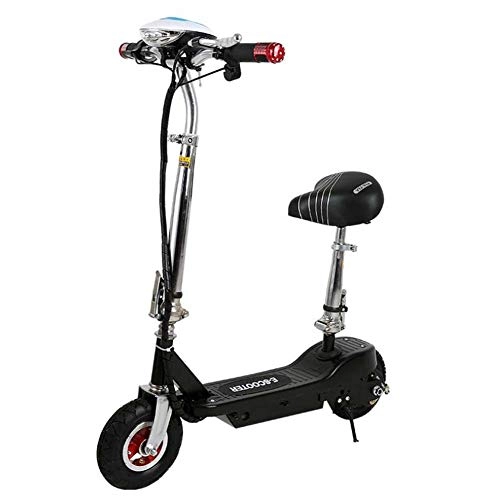 Vélos électriques : SHIMOTOO Scooter lectrique Adulte Pliant Vlo lectrique, Mini Portable Scooter Dcontracte Vlo lectrique Noir