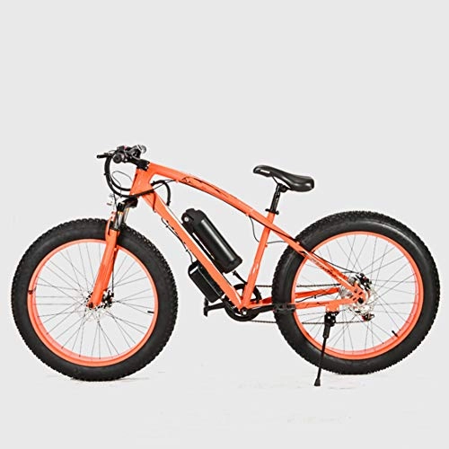Vélos électriques : SHJC 26"" Fat Tire 4.0 Mountain E-Bike, Plage Cruiser Vélo Électrique Suspension Complète Premium Batterie au Lithium Frein à Double Disque, pour Adulte Fitness en Plein air Commuer Ville E-Bike