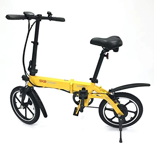 Vélos électriques : SK SK8 eBike Urban Beetle Vélo électrique Pliable, BLIFE003, Citronier, No aplicable