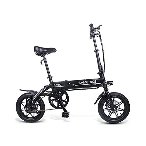 Vélos électriques : SMAA Pliant vélo électrique, 14 Pouces Fat Tire électrique VTT Neige Plage vélo électrique, système d'alimentation Recharge, 36V 250W 6Ah Ebike pour Adultes
