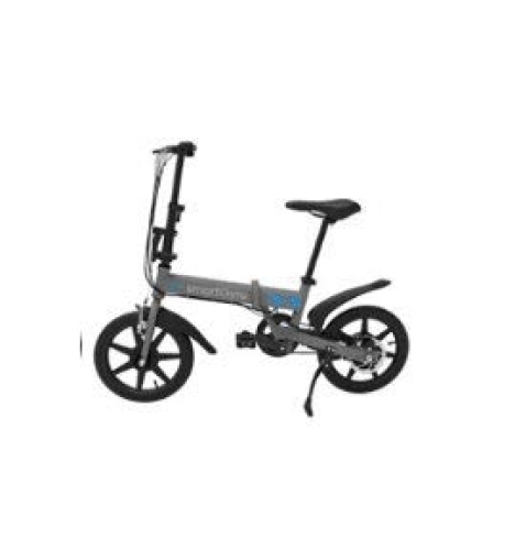 Vélos électriques : SMARTGYRO EBIKE Silver Vélo électrique Pliant, Roues de 16" et Batterie extractible au Lithium de 4400 mAh 24V (Argent) Mixte Adulte