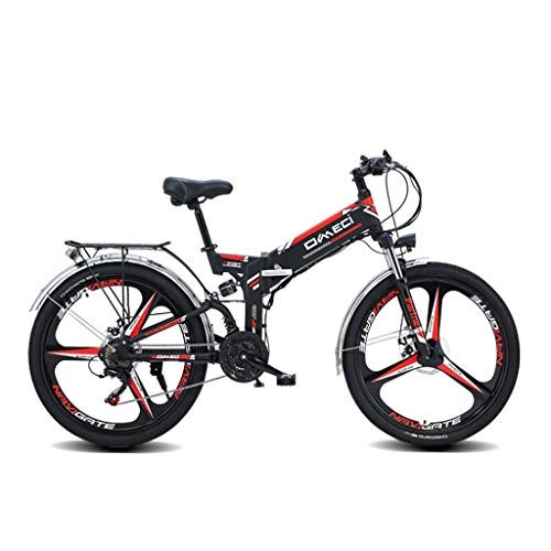 Vélos électriques : Style wei Pliante E-vélo 48V VTT auxiliaire 26 Pouces vélo Pliant 21 Vitesse électrique de Pliage Bicyclette électrique multimode