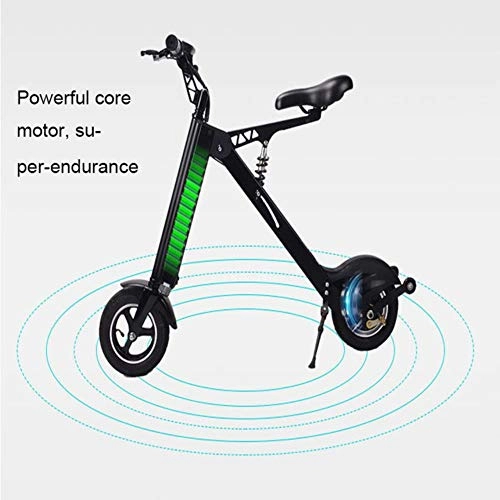 Vélos électriques : suyanouz Pliant VLo Lectrique Batterie Au Lithium Portable Adulte De Remplacement Voiture Mini De Remplacement De Batterie De Voiture Lectrique Scooter, Vert