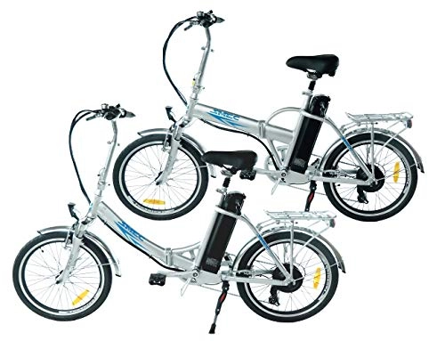 Vélos électriques : Swemo Lot de 2vélos électriques 20" avec cadre en aluminium / modèles Pedelec SW100 et Sw200., Sw100 & Sw200, Silber