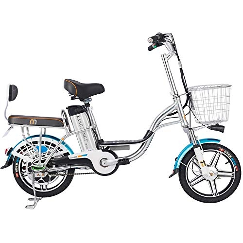 Vélos électriques : T.Y Vlo lectrique Multifonction pdale 48V Batterie au Lithium vlo 16 Pouces en Alliage d'aluminium Voiture de Batterie Adulte