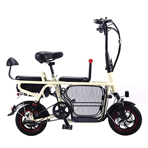 Vélos électriques : T.Y Vlo lectrique Pliant Adulte Parent-Enfant Batterie au Lithium Batterie Deux Roues Voiture Voiture Mini lumire Portable vlo lectrique pour Animaux de Compagnie